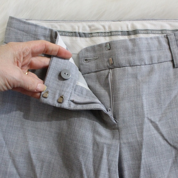 Express Design Studio, Editor light gray trouser pants - Picture 5 of 7
